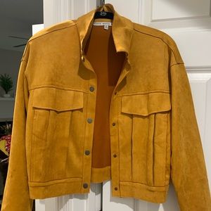 Faux suede jacket